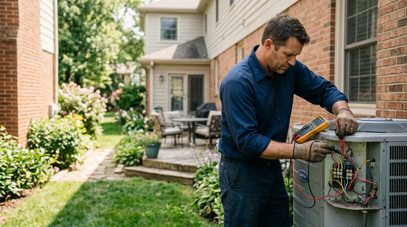 HVAC technician working near Crossville, TN